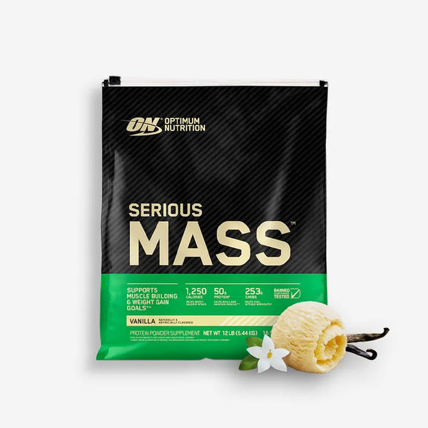 Optimum Nutrition Serious Mass - 12 Lb - Vainilla