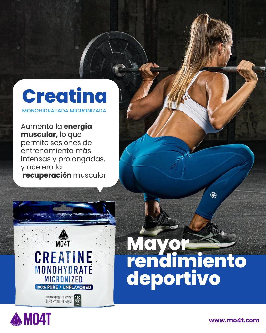 CREATINA MO4T Monohidratada micronizada  150 Gr
