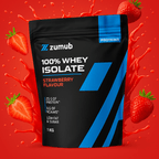 Zumub Proteína 100% Whey Aislada 1 Kg   Fresa