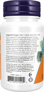 Zinc 50 mg 100 tabletas - izquierda