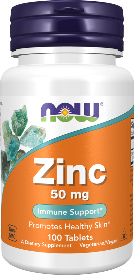 Zinc 50 mg 100 tabletas - frente