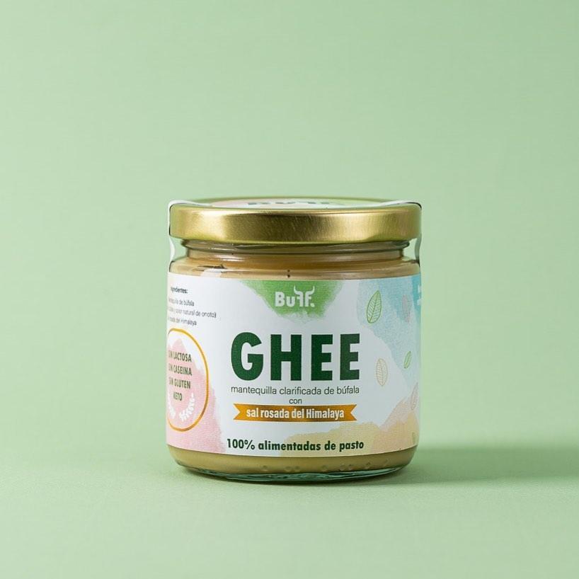 BUFF Mantequilla GHEE Clarificada de Bufala   Sal Rosada Himalaya 170 g