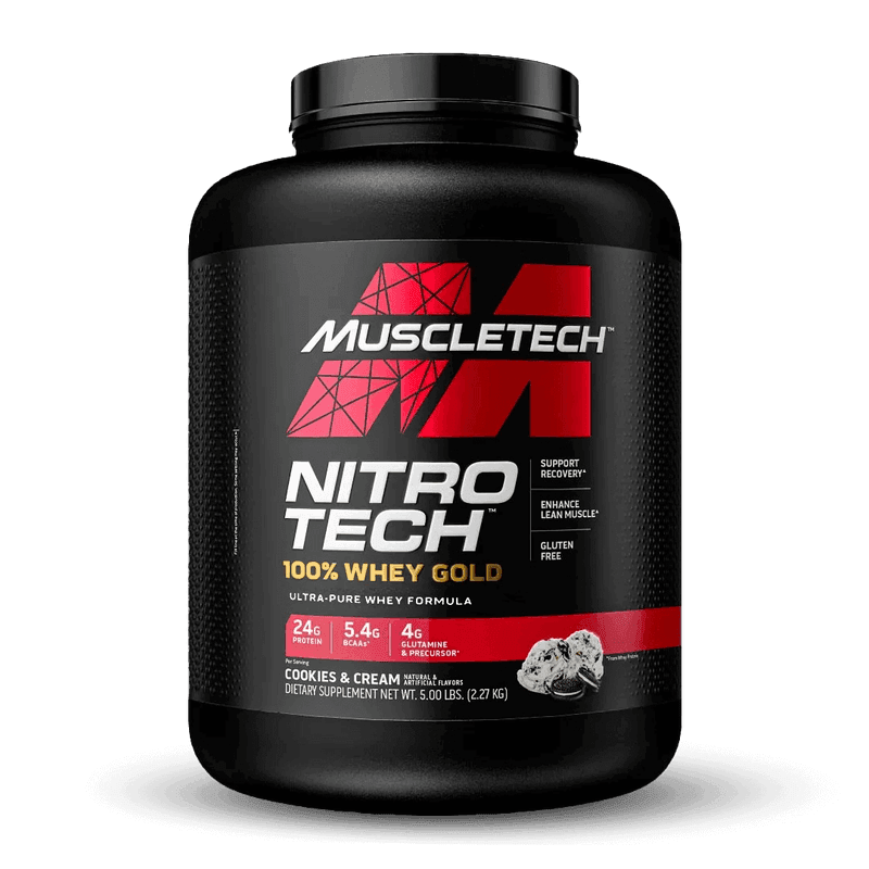 Proteina MuscleTech Nitro Tech 100% Whey Gold 5lb Cookies and Cream