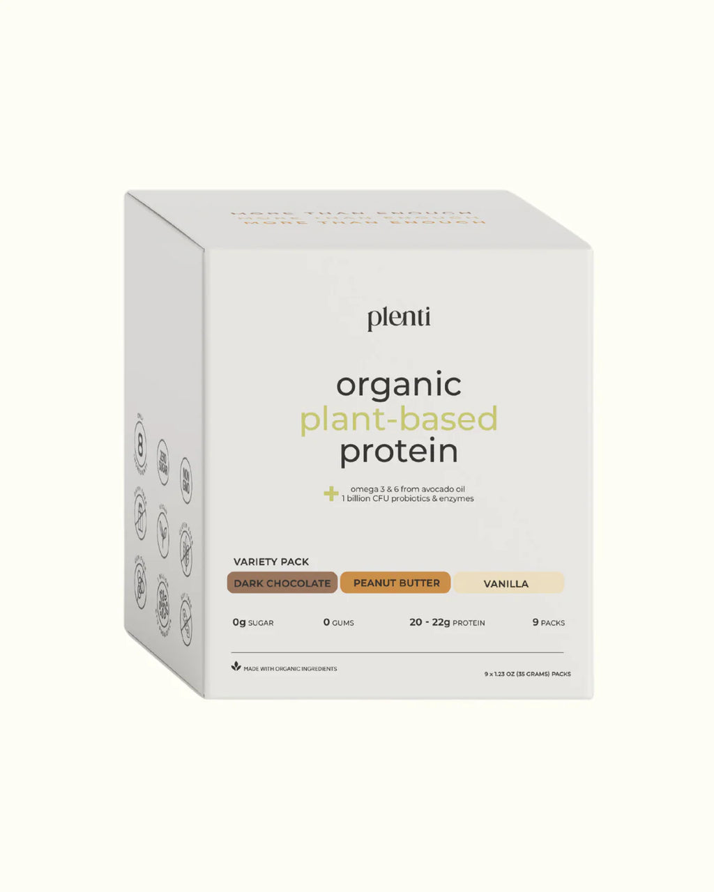 Plenti Proteína Vegetal para Llevar 9 Packs