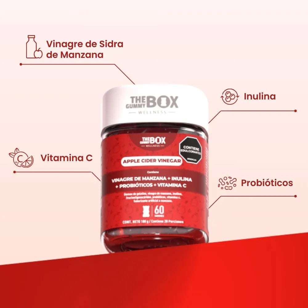 The Gummy Box - Vinagre de Manzana en Gomitas