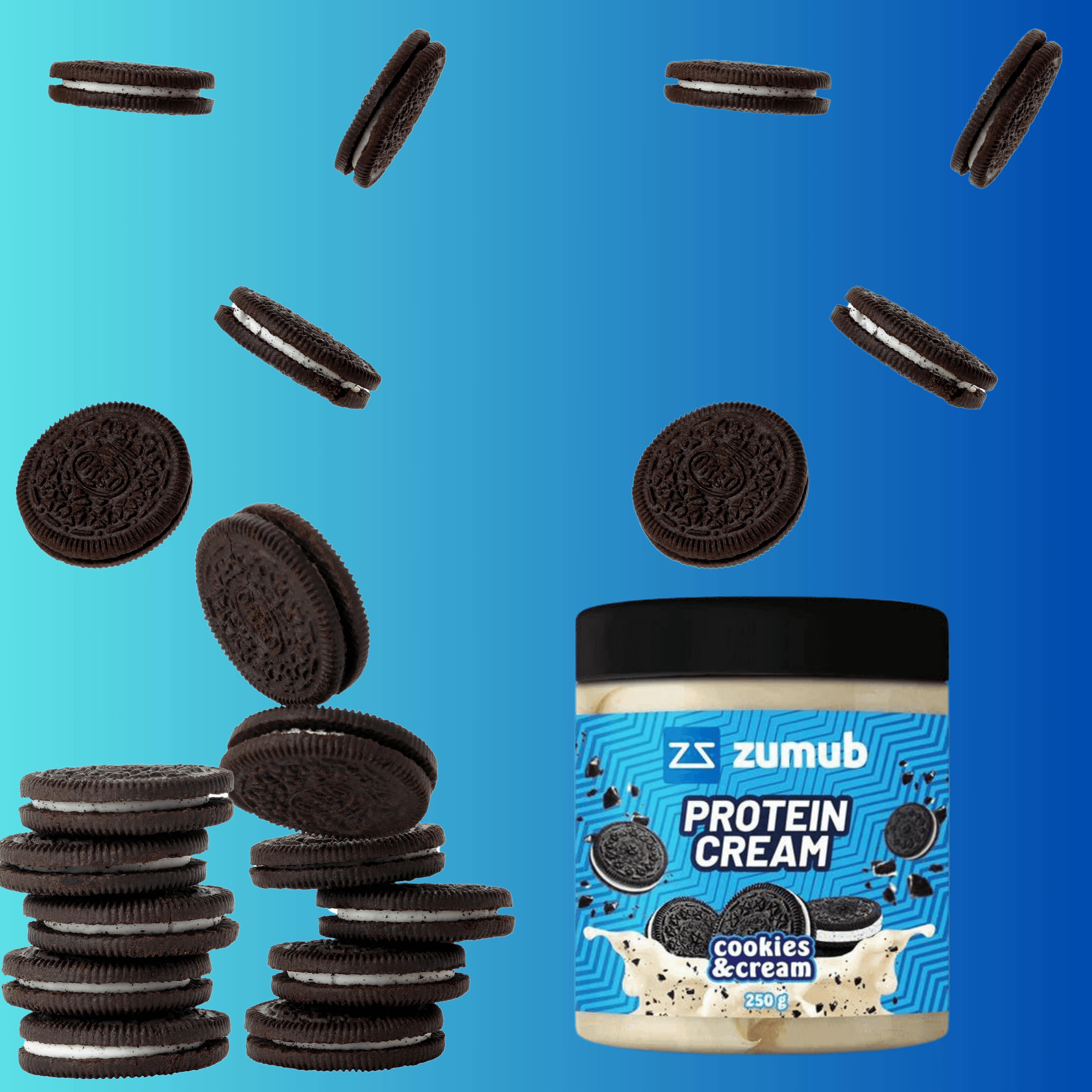 Zumub Crema con proteína de Cookies and Cream 250 g