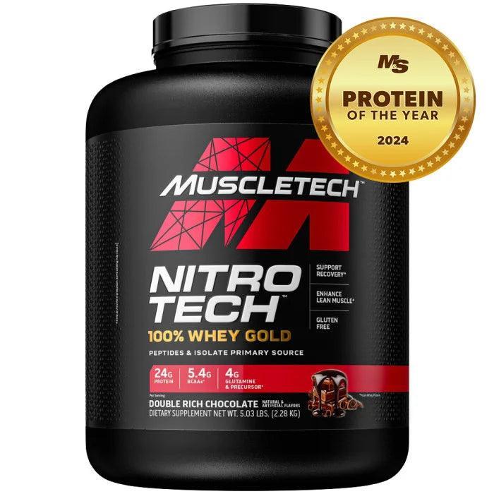 Proteina MuscleTech Nitro Tech 100% Whey Gold 5lb Double Rich Chocolate