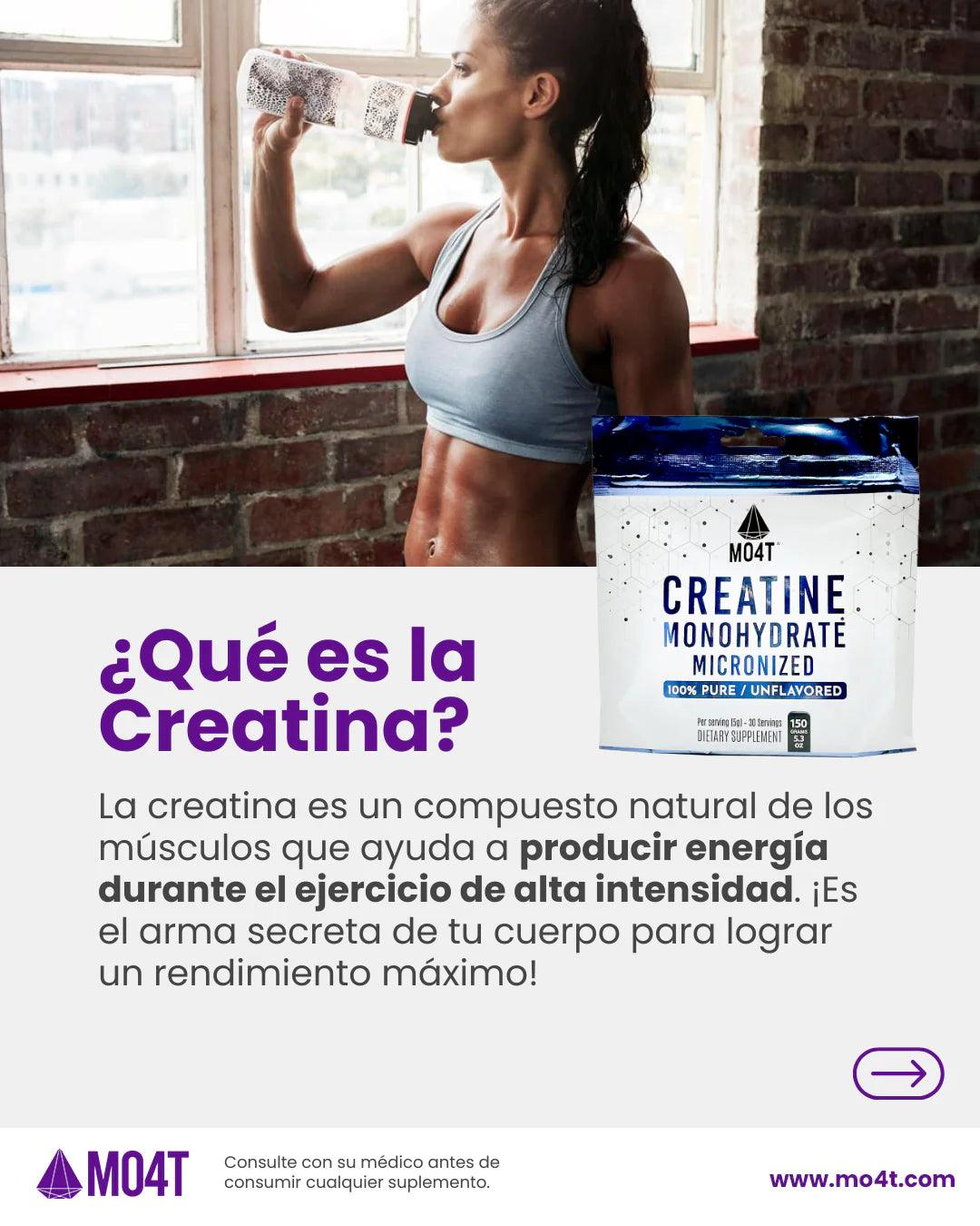CREATINA MO4T Monohidratada micronizada  150 Gr