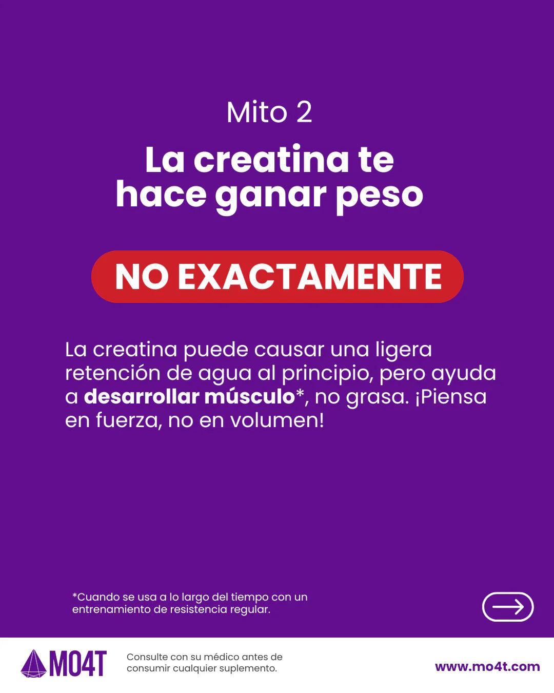 CREATINA MO4T Monohidratada micronizada  150 Gr