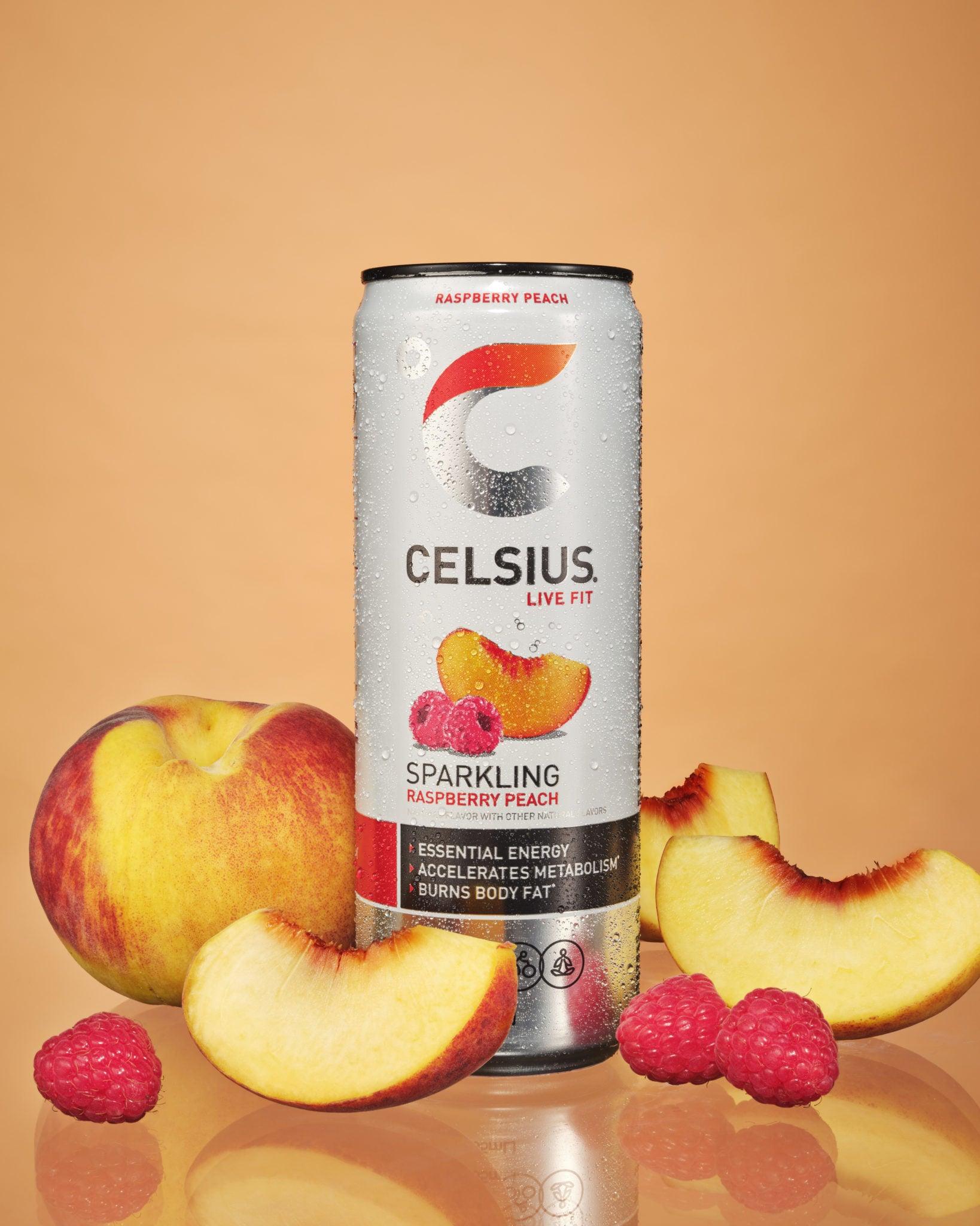 BEBIDA CELSIUS LIVE FIT SPARKLING Raspberry Peach 355ML
