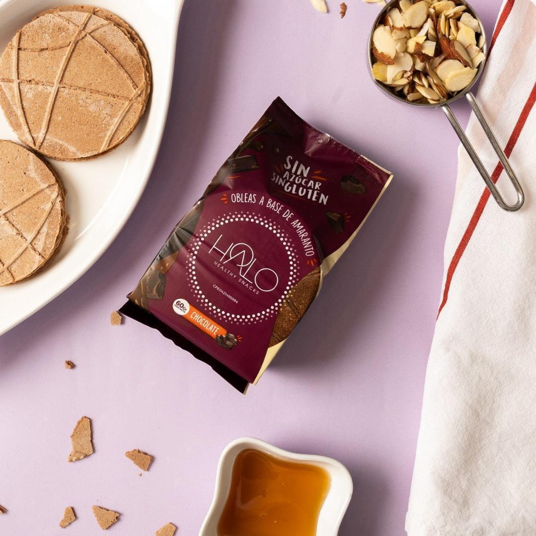 Paquete HALO Obleas de Amaranto Chocolate 60 g