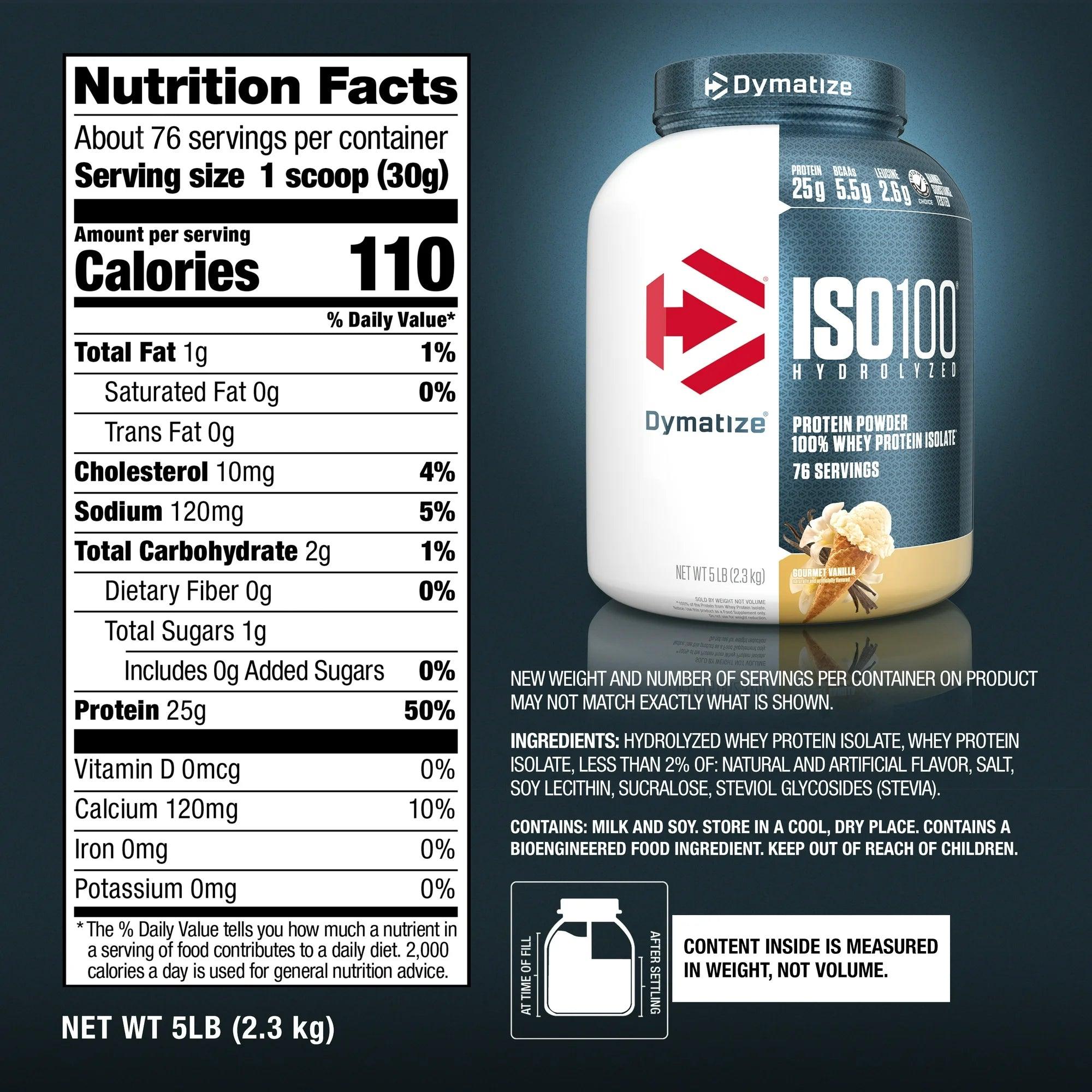 Dymatize ISO 100   5 lb   Gourmet Vainilla