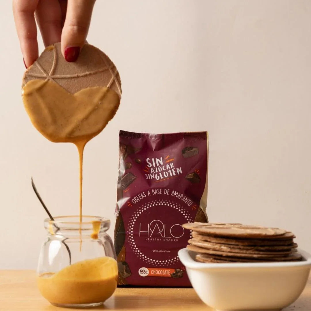 Paquete HALO Obleas de Amaranto Chocolate 60 g