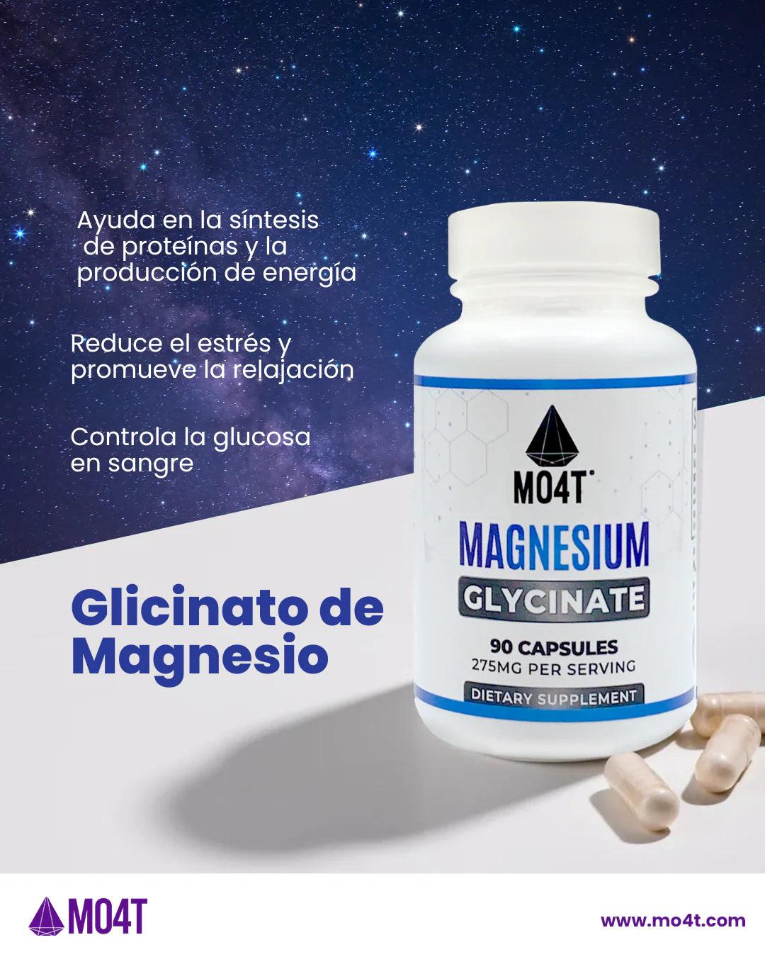 MO4T GLICINATO DE MAGNESIO 190 Caps