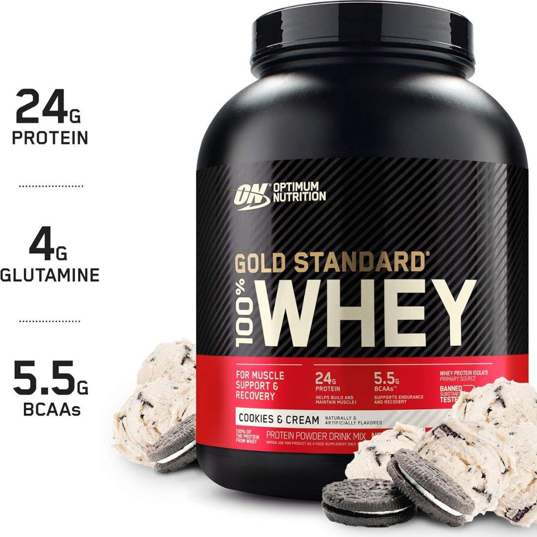 Proteína Optimum Nutrition 100% Whey Gold Standard 5 lb  Cookies and Cream