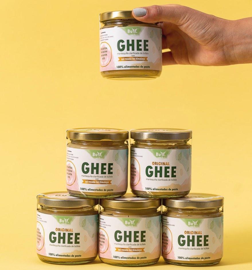BUFF Mantequilla GHEE Clarificada de Bufala   Sal Rosada Himalaya 170 g