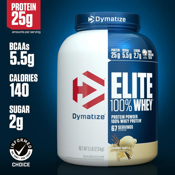 Dymatize Elite 100% Whey Protein 5lb -  Gourmet Vainilla