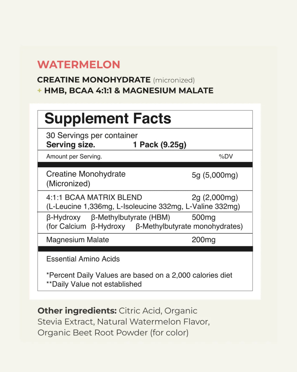Creatina Monohidratada PLENTI + (30 Porciones)