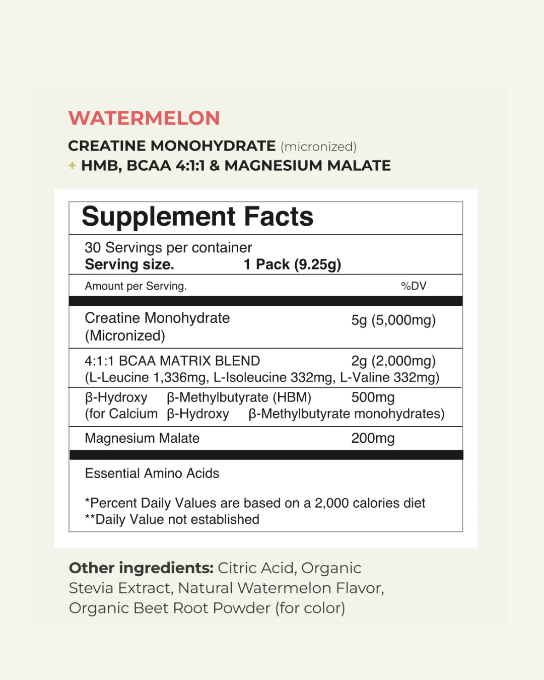 Creatina Monohidratada PLENTI + (30 Porciones)