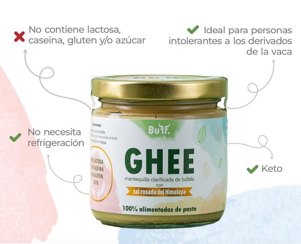 BUFF Mantequilla GHEE Clarificada de Bufala   Sal Rosada Himalaya 170 g