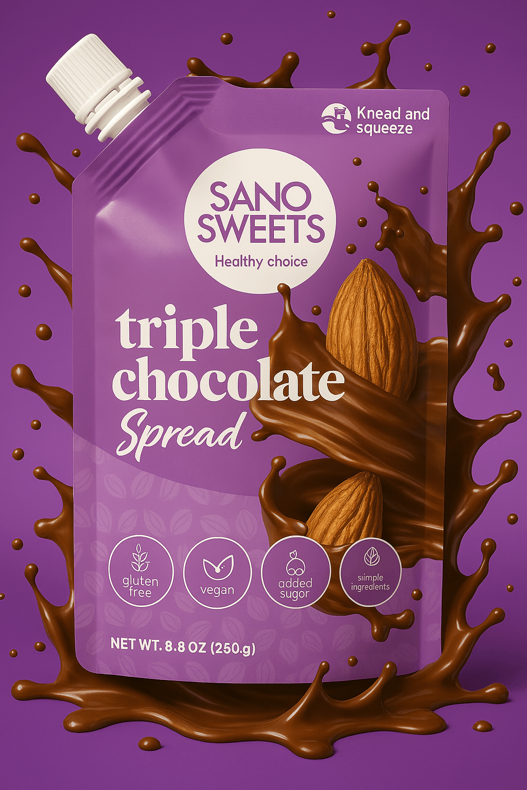 Sano Sweets   Triple chocolate 250 g