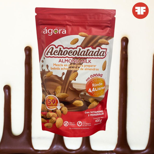 Leche de Almendras Achocolatada en Polvo Agora 400 g