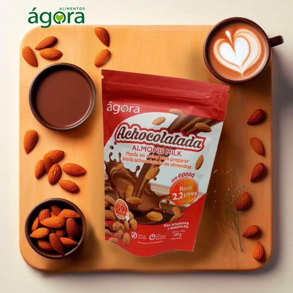 Leche de Almendras Achocolatada en Polvo Agora 200 g