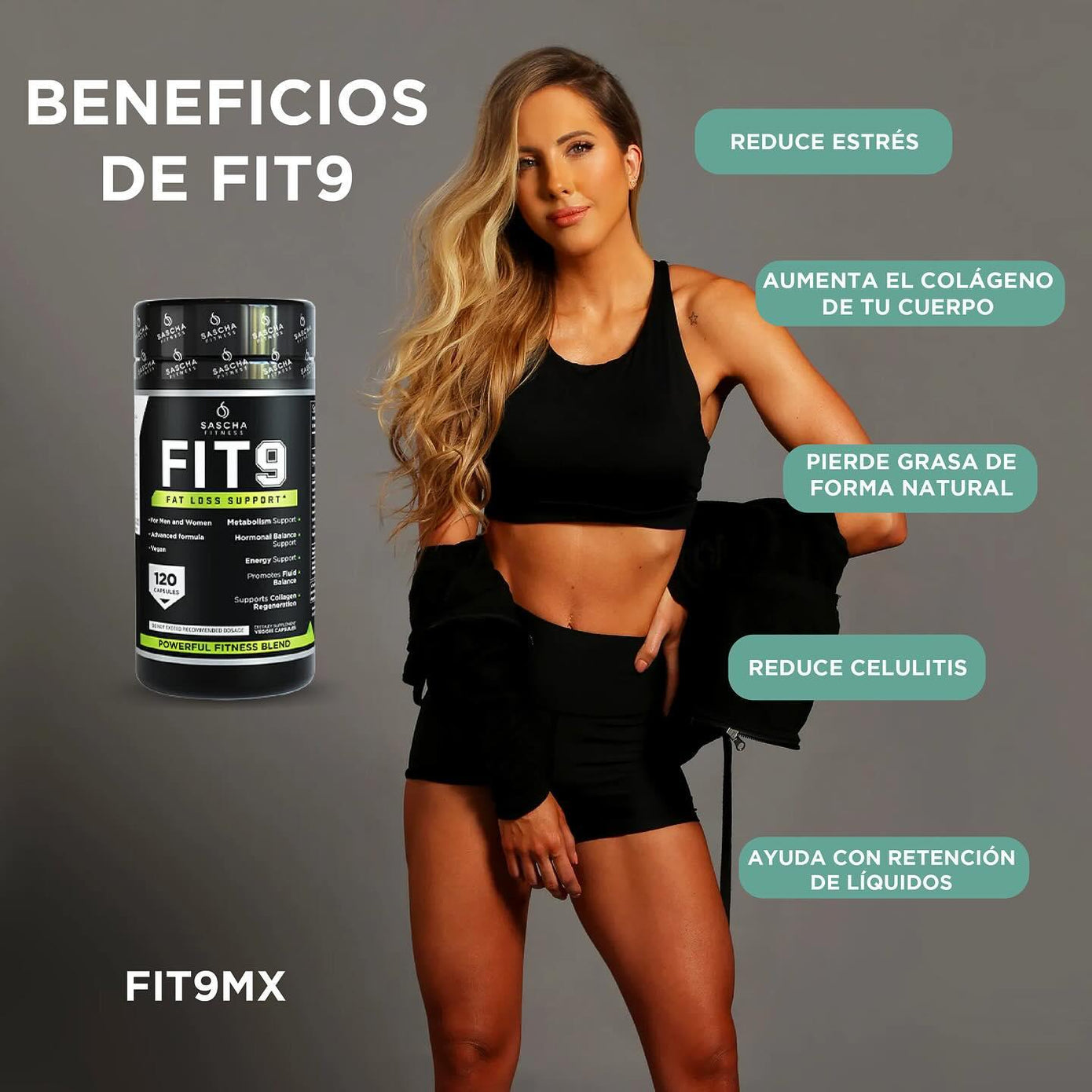 Sascha Fitness FIT 9 120 cápsulas