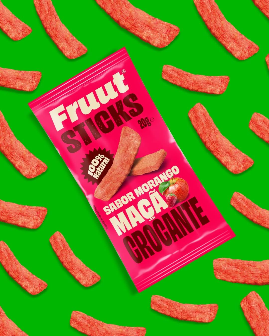 Fruut Sticks Manzana con Sabor Fresa