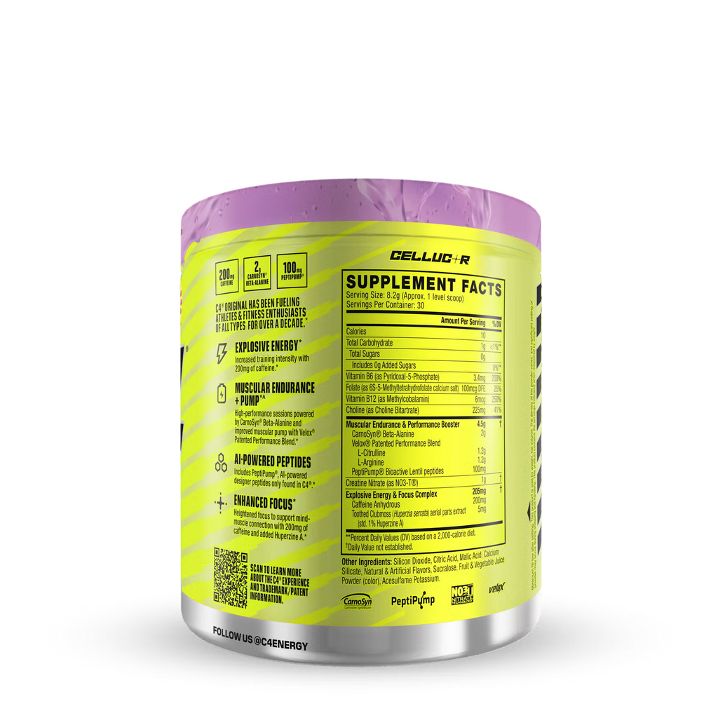 Pre Workout C4 Original   Grape   30 servicios