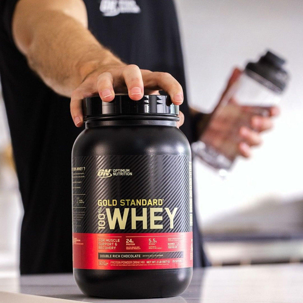 Proteína Optimum Nutrition 100% Whey Gold Standard 5 lb   Double Rich Chocolate
