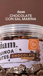 ÑAM QUINOA BITES 50 g   Chocolate con Sal Marina