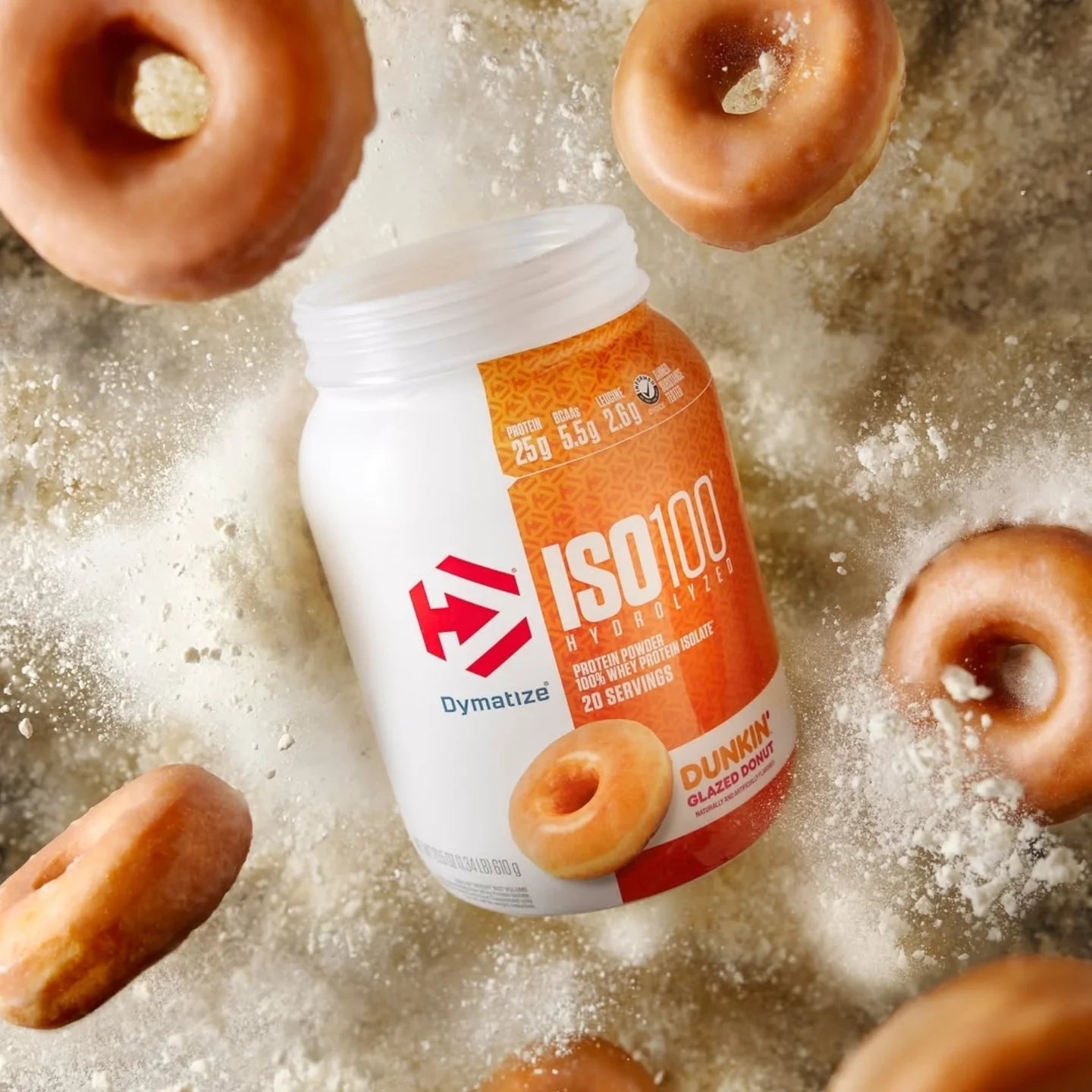 Dymatize ISO 100   20 serv   Dunkin Glazed Donut