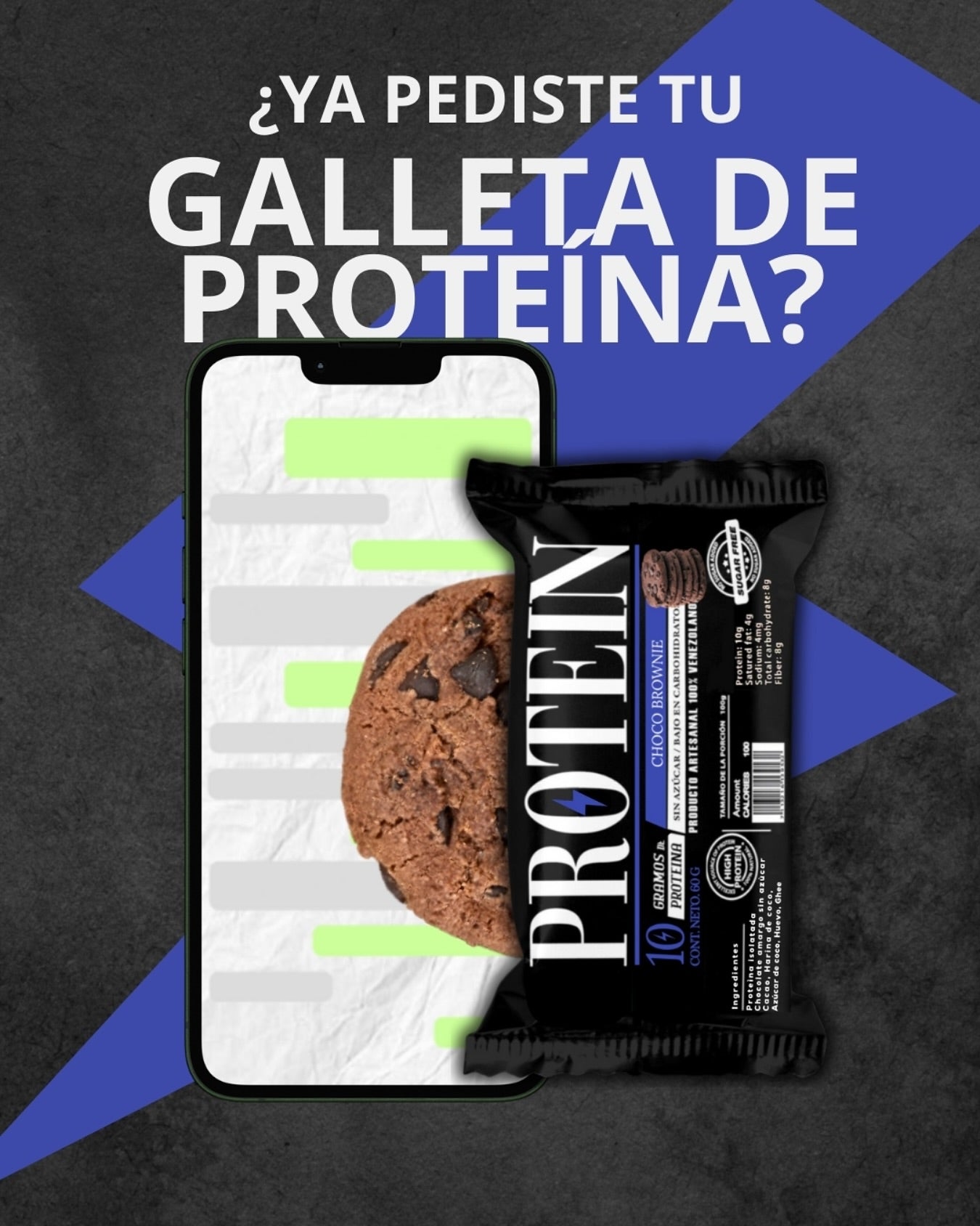 Galleta Volcan 10 g Protein - Choco Brownie