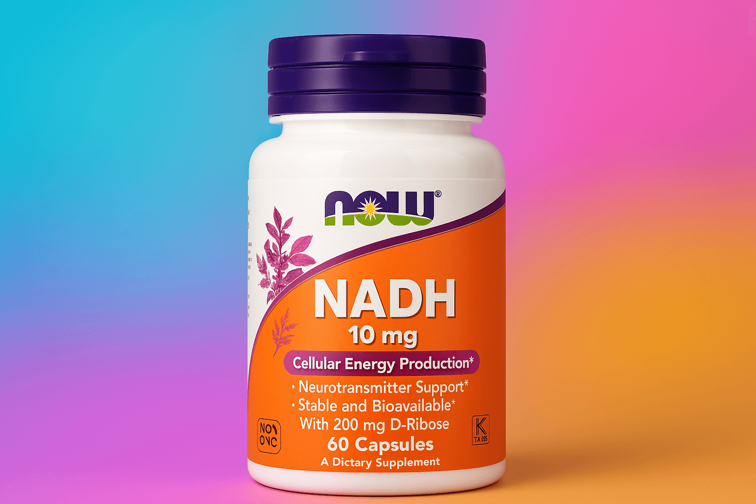 NOW NADH 10 mg Cellular Energy Production   60 Softgels