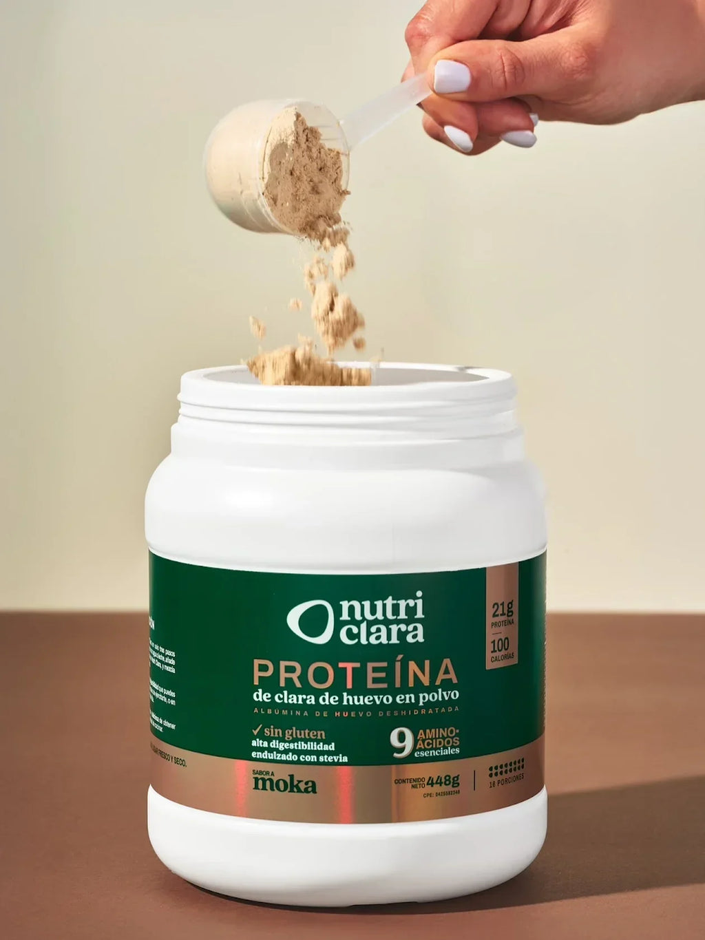 Proteina Nutriclara de clara de huevo - Moka 280 g
