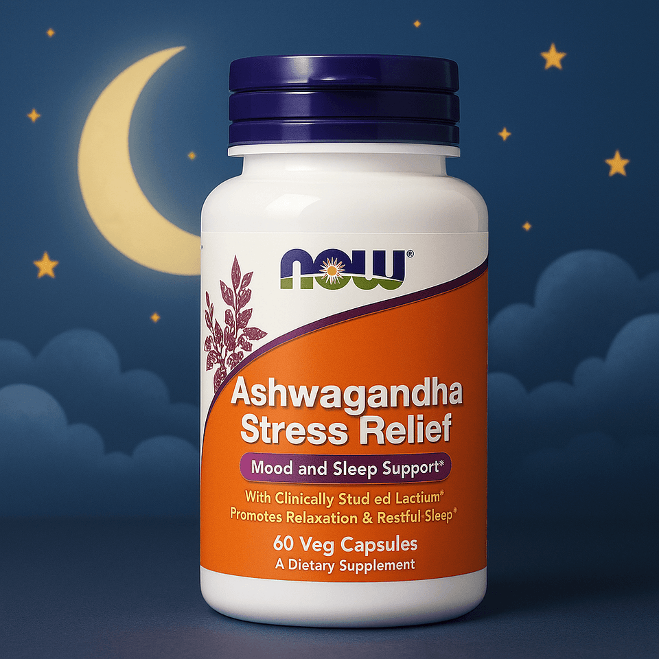 NOW ASHWAGANDHA Stress Relief 60 Caps