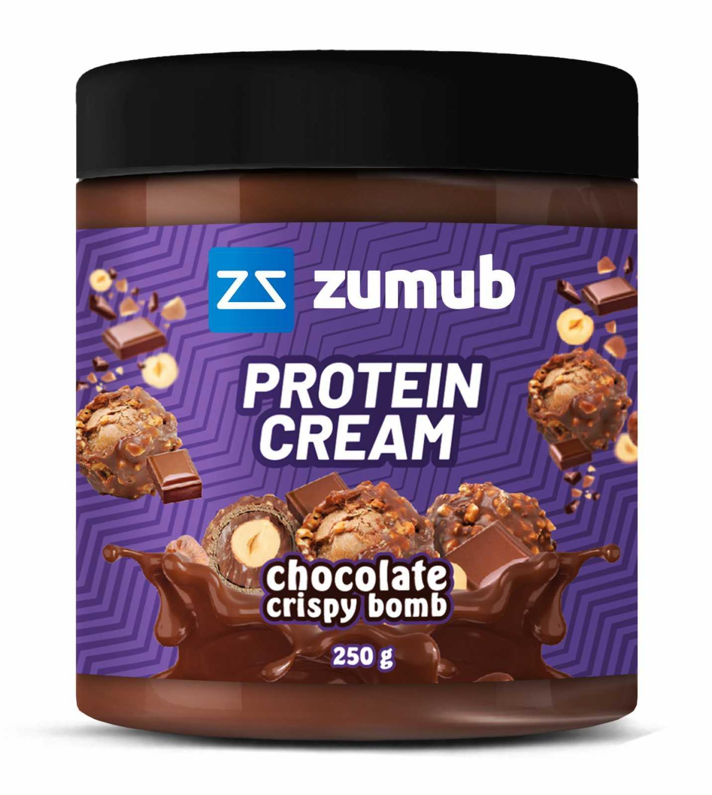 Zumub Crema con proteína de Chocolate Crispy Bomb 250 g