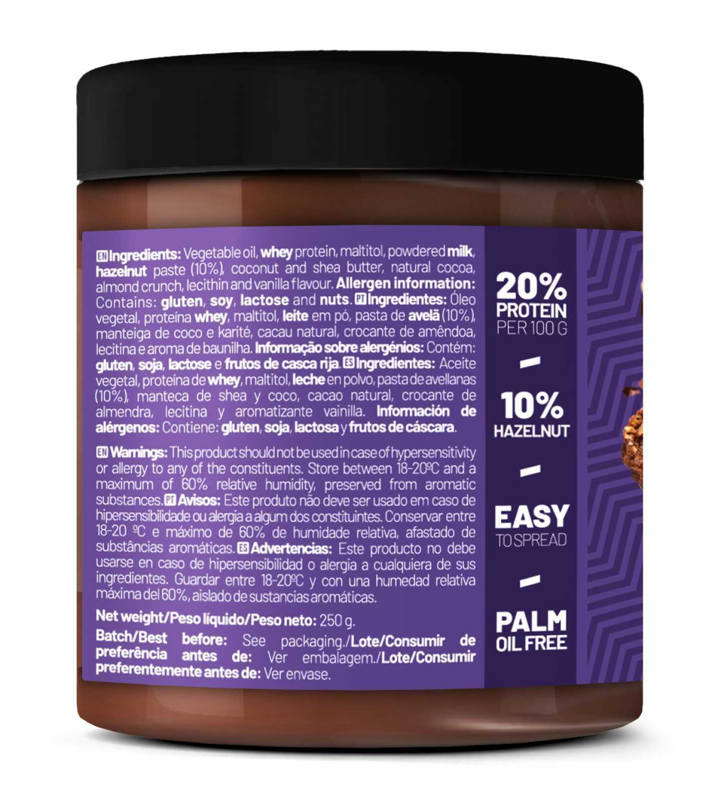 Zumub Crema con proteína de Chocolate Crispy Bomb 250 g