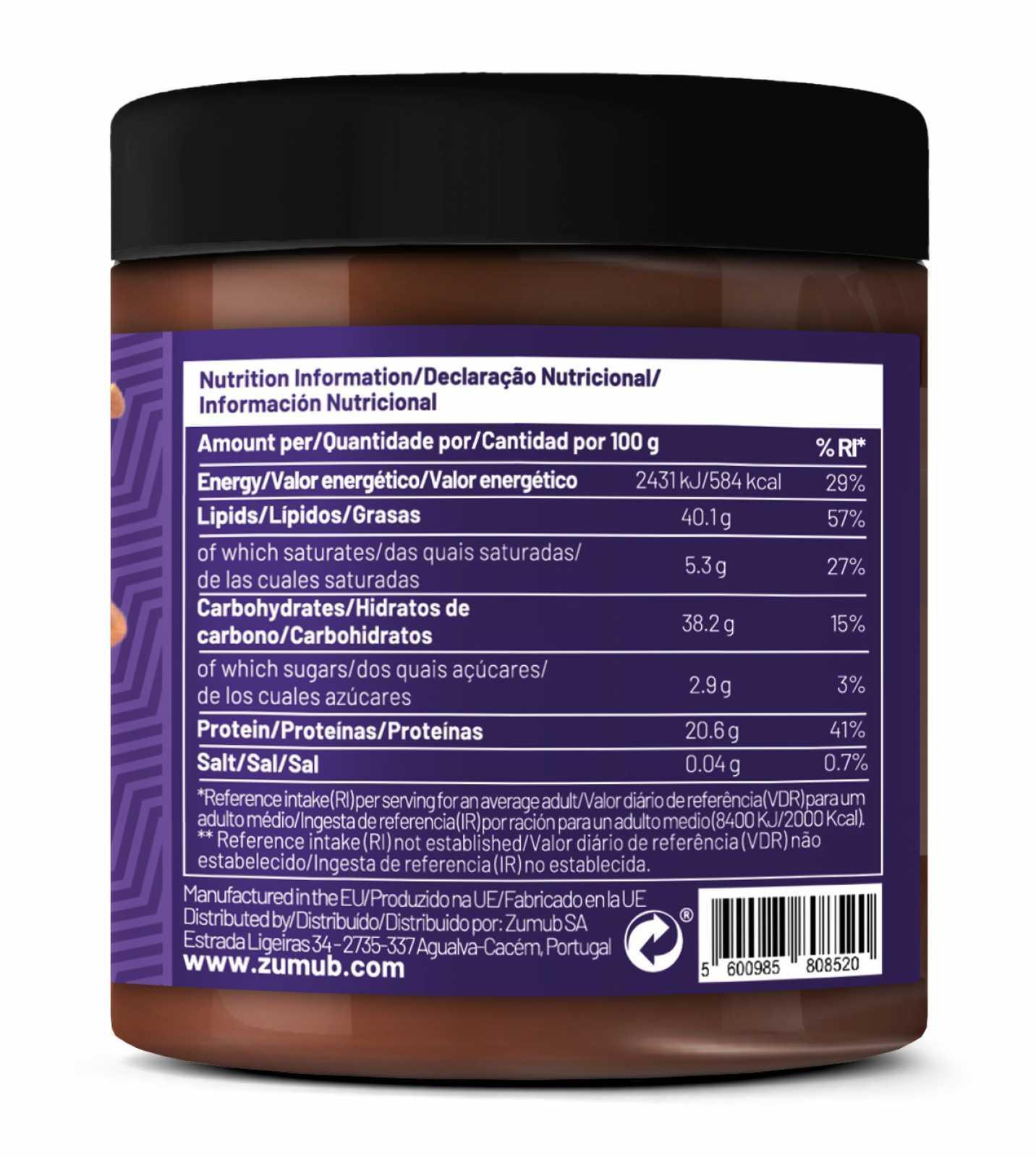 Zumub Crema con proteína de Chocolate Crispy Bomb 250 g