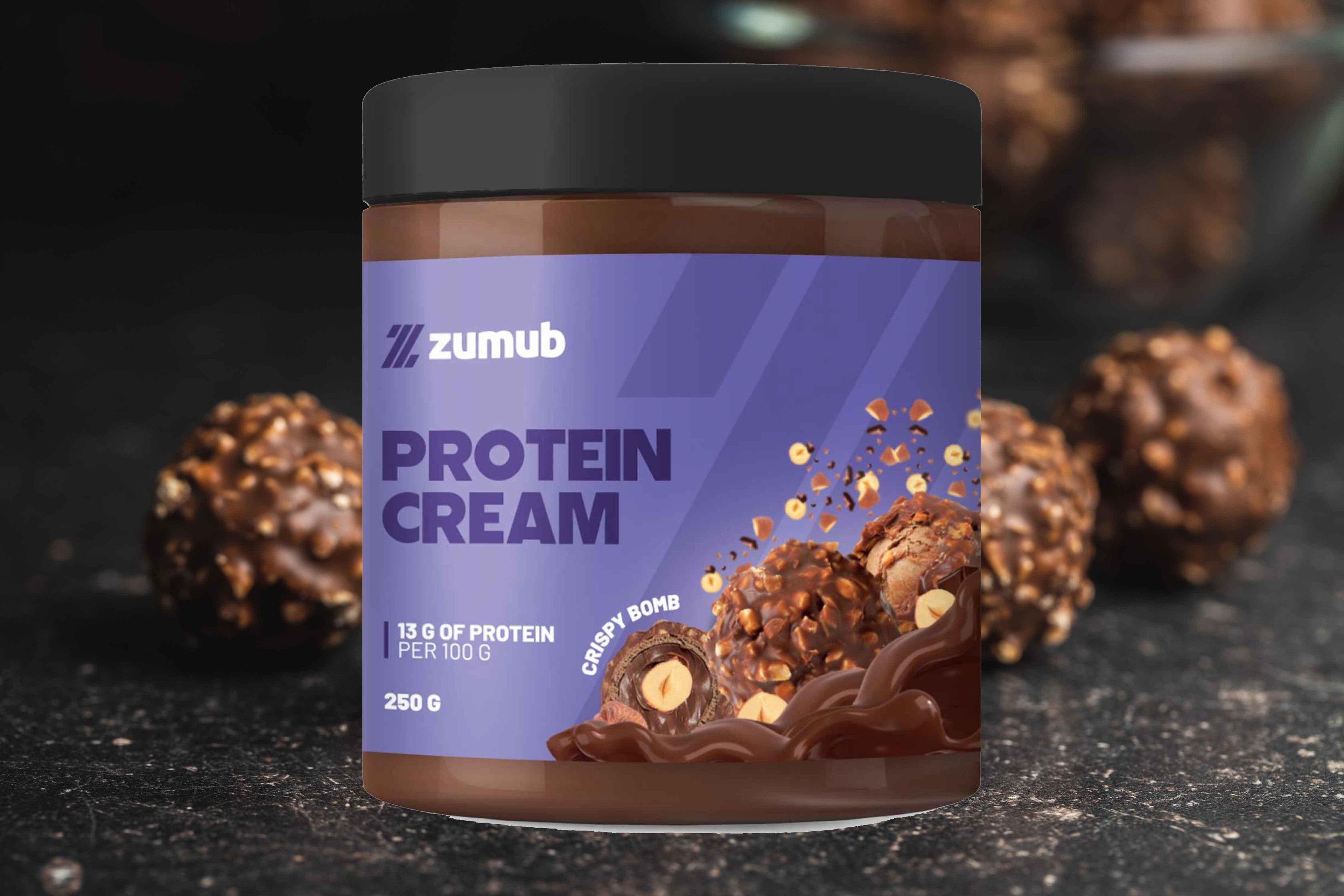 Zumub Crema con proteína de Chocolate Crispy Bomb 250 g