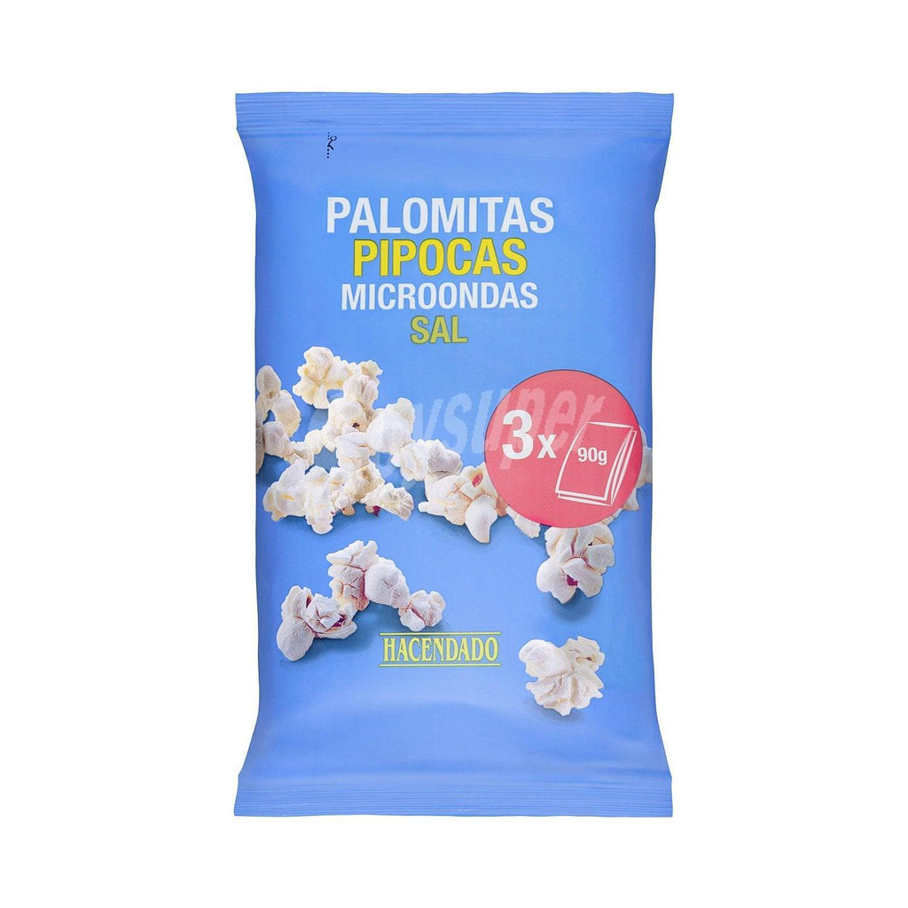 Cotufas con Sal Hacendado para microondas PACK X3 90 g