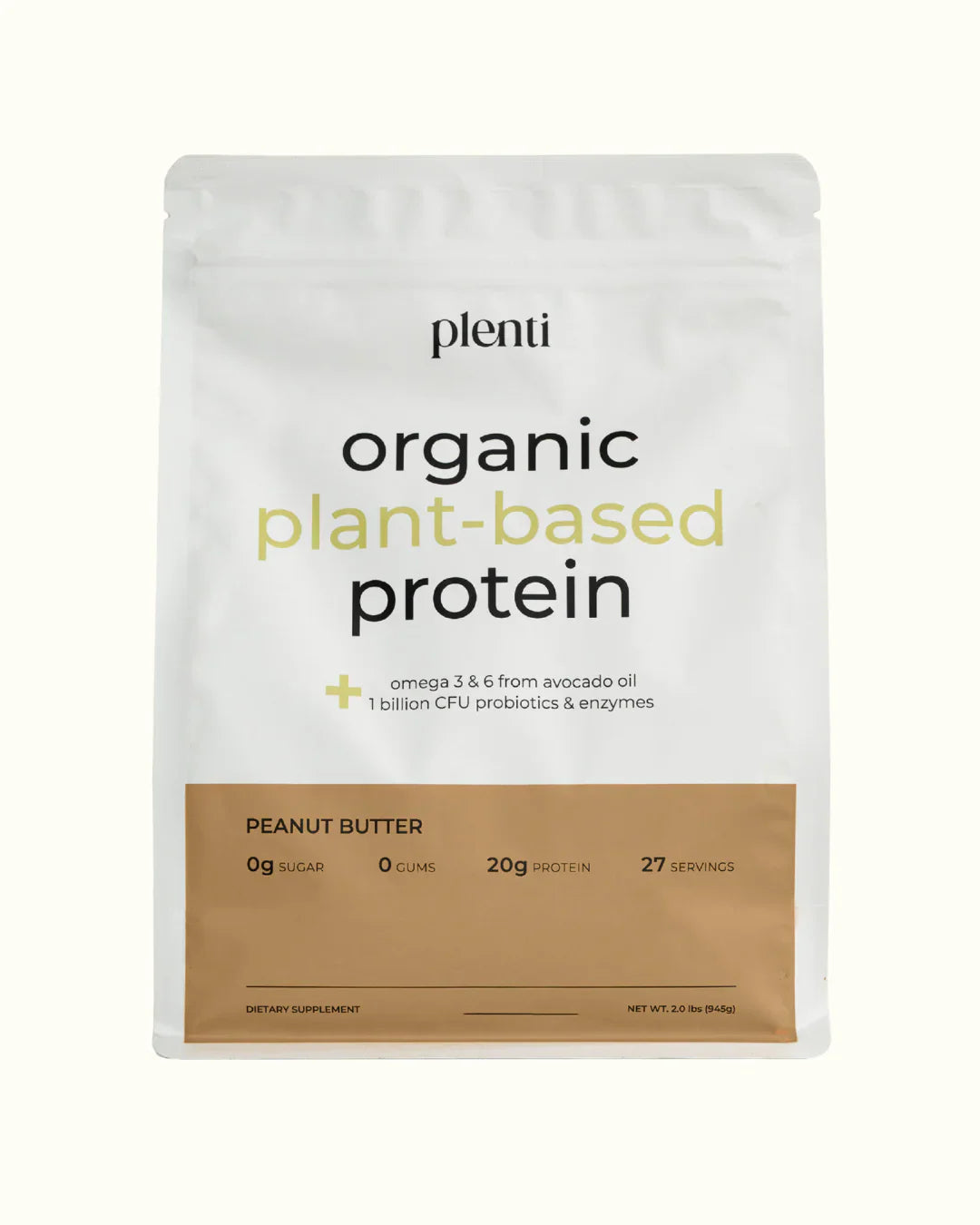Plenti Proteína Vegetal 2 lb 27 Servicios