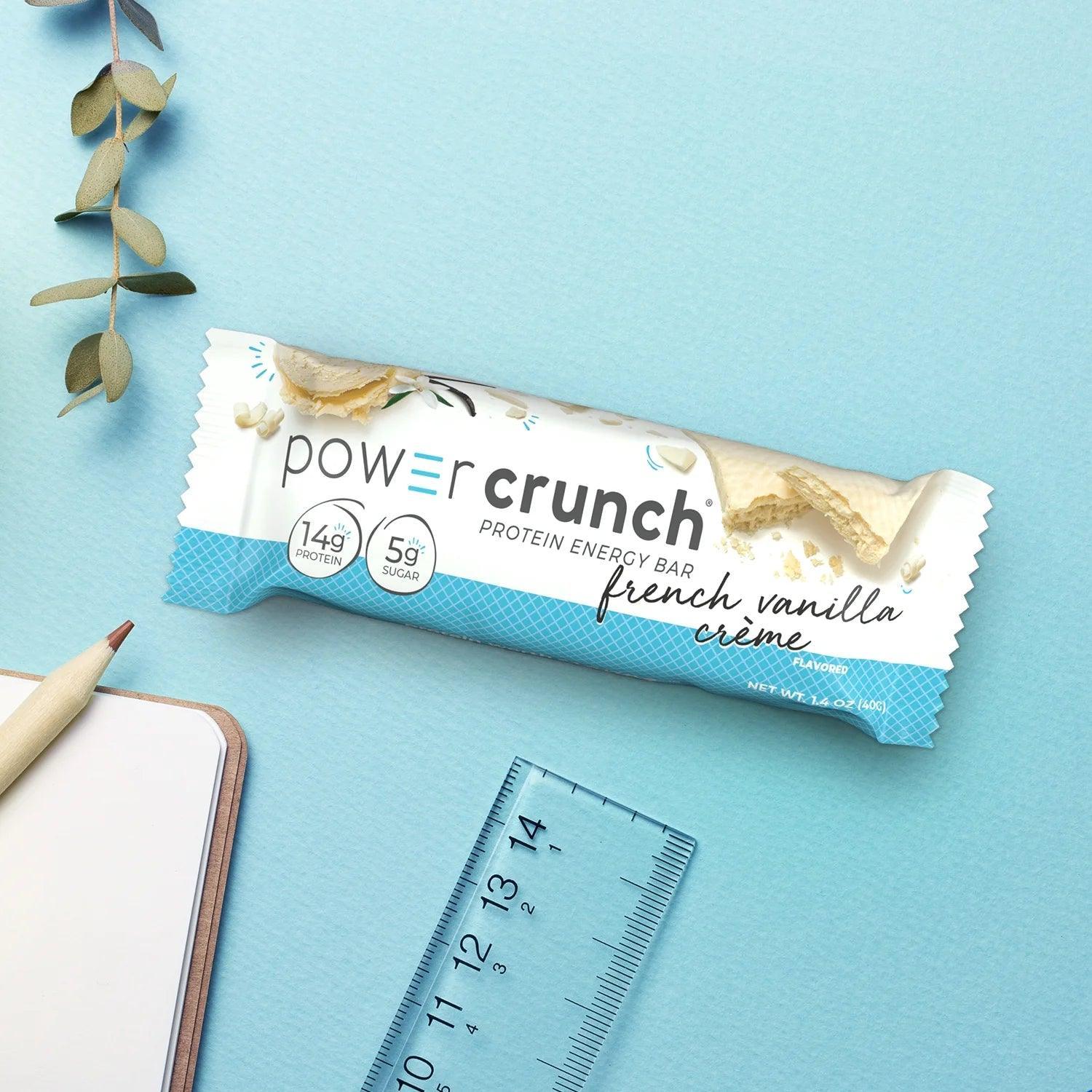 Barrita de Proteína Power Crunch Energy   Crema de Vainilla