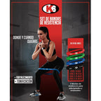 Set de Bandas de Resistencia K6 (Rojo, Verde, Azul, Negro)
