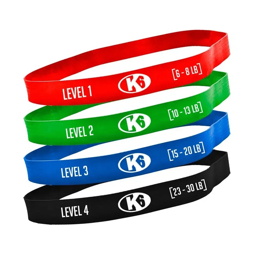 Set de Bandas de Resistencia K6 (Rojo, Verde, Azul, Negro)