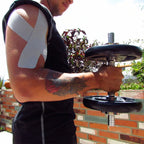 Cinta Kinesiológica Elástica Deportiva K6 Rollo 3m x 5cm (Negro)