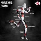 Cinta Kinesiológica Elástica Deportiva K6 Rollo 3m x 5cm (Negro)