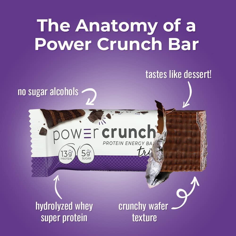 Barrita de Proteína Power Crunch Energy   Triple Chocolate