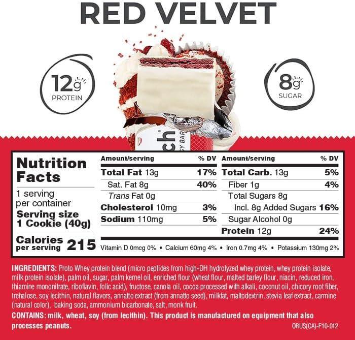 Barrita de Proteina Power Crunch Energy   Red velvet